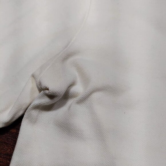 Burberry Brit White Embroidered Logo Plaid Details Placket Polo Shirt Men's M - Picture 7 of 16